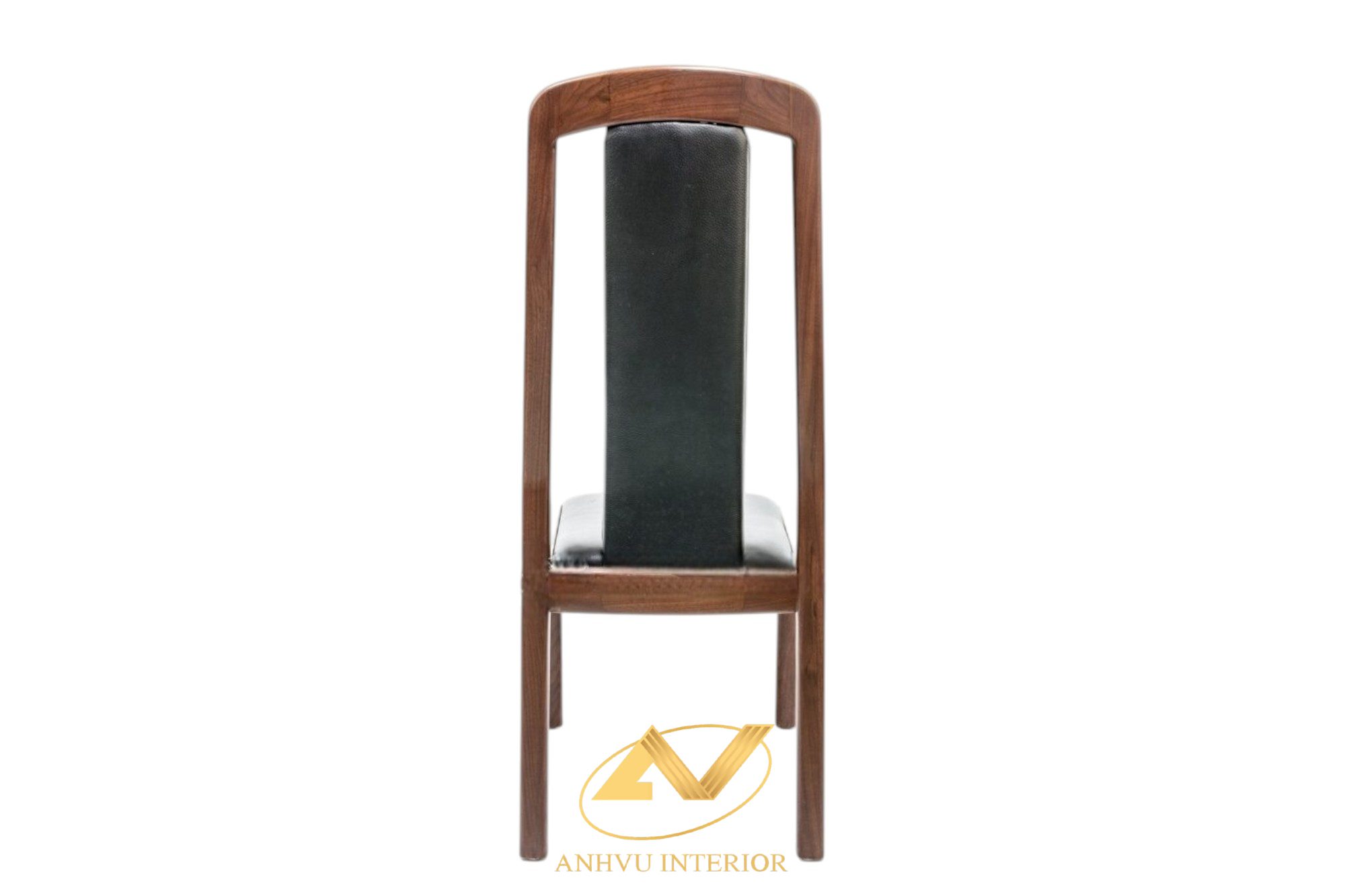 Ghế ăn gỗ óc chó AVGA-717 Ghế ăn gỗ óc chó AVGA-717 bọc da mặt sau