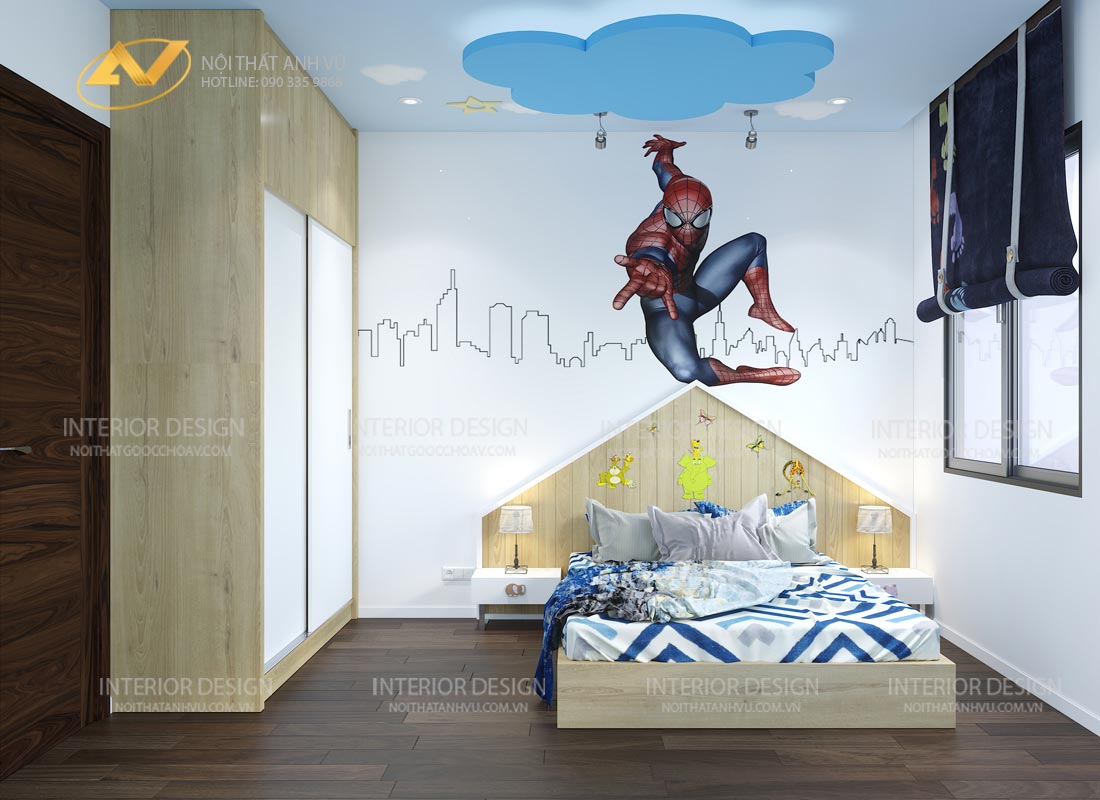 Thiết kế nội thất nhà phố sang trọng - Gỗ óc chó Anh Vũ
