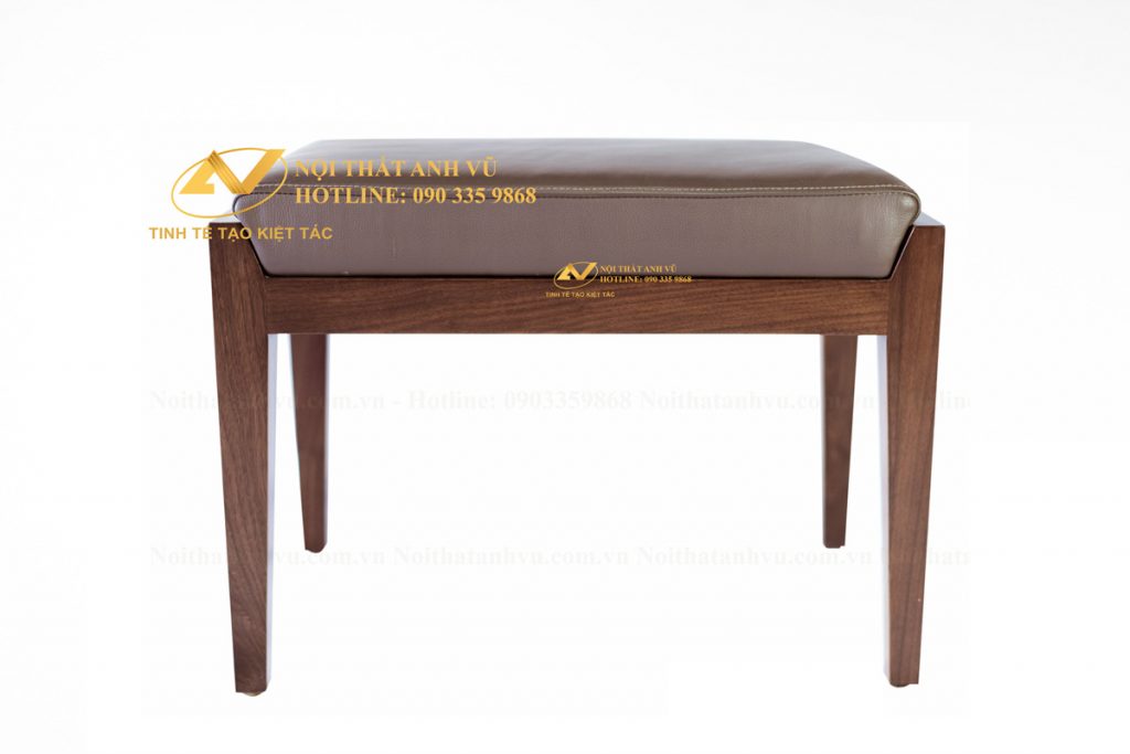 Đôn ghế gỗ óc chó cao cấp 005 - Nội thất Anh Vũ