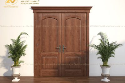 mẫu cửa gỗ tự nhiên avcg016-4