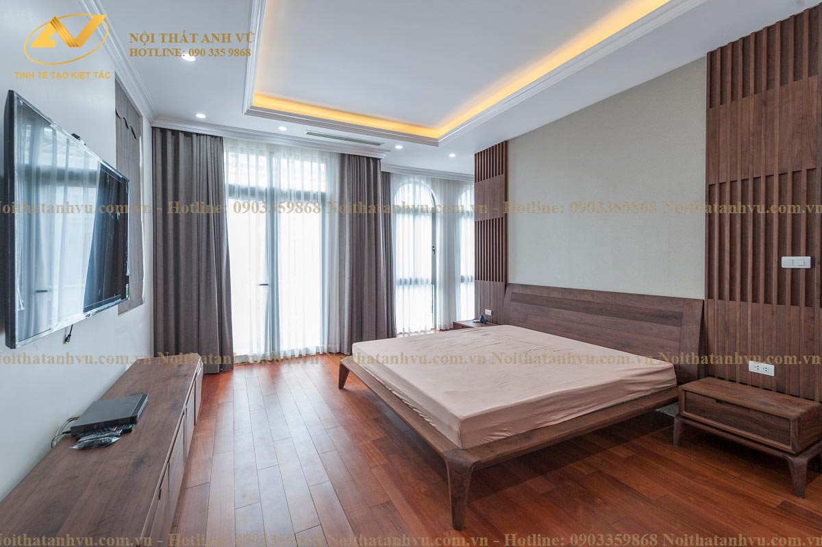 Thi công nội thất biệt thự đẹp hiện đại Mr. Thiệp - Vinhome Thi công nội thất biệt thự đẹp hiện đại Mr. Thiệp - Gỗ óc chó Anh Vũ
