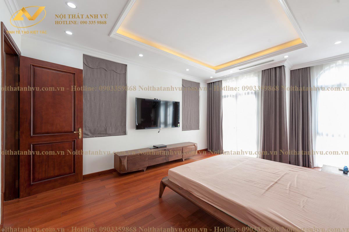 Thi công nội thất biệt thự đẹp hiện đại Mr. Thiệp - Vinhome Thi công nội thất biệt thự đẹp hiện đại Mr. Thiệp - Gỗ óc chó Anh Vũ