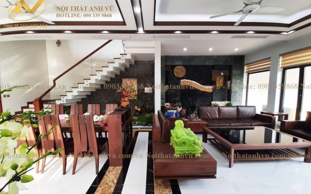 Thi công nội thất nhà phố tại ninh bình - Nội thất Anh Vũ