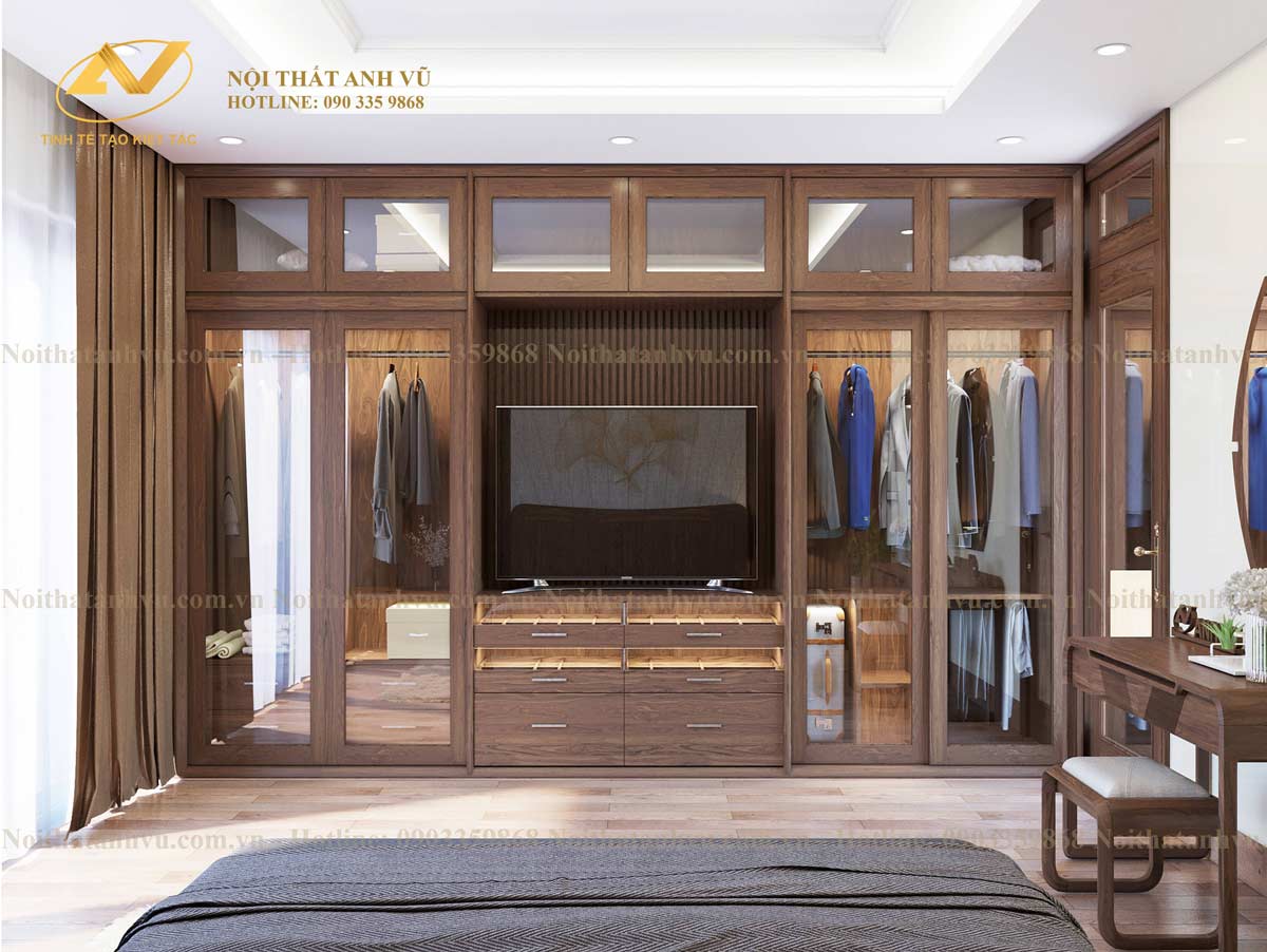 Thiết kế nội thất biệt thự đẹp Mr Hoà - Hoàng Như Tiếp - Nội thất gỗ óc chó cao cấp Anh Vũ