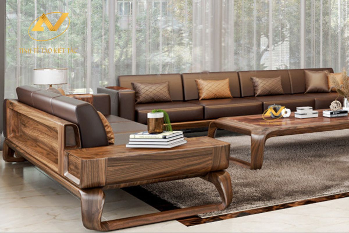 Sofa Gỗ Óc Chó AVSF-103