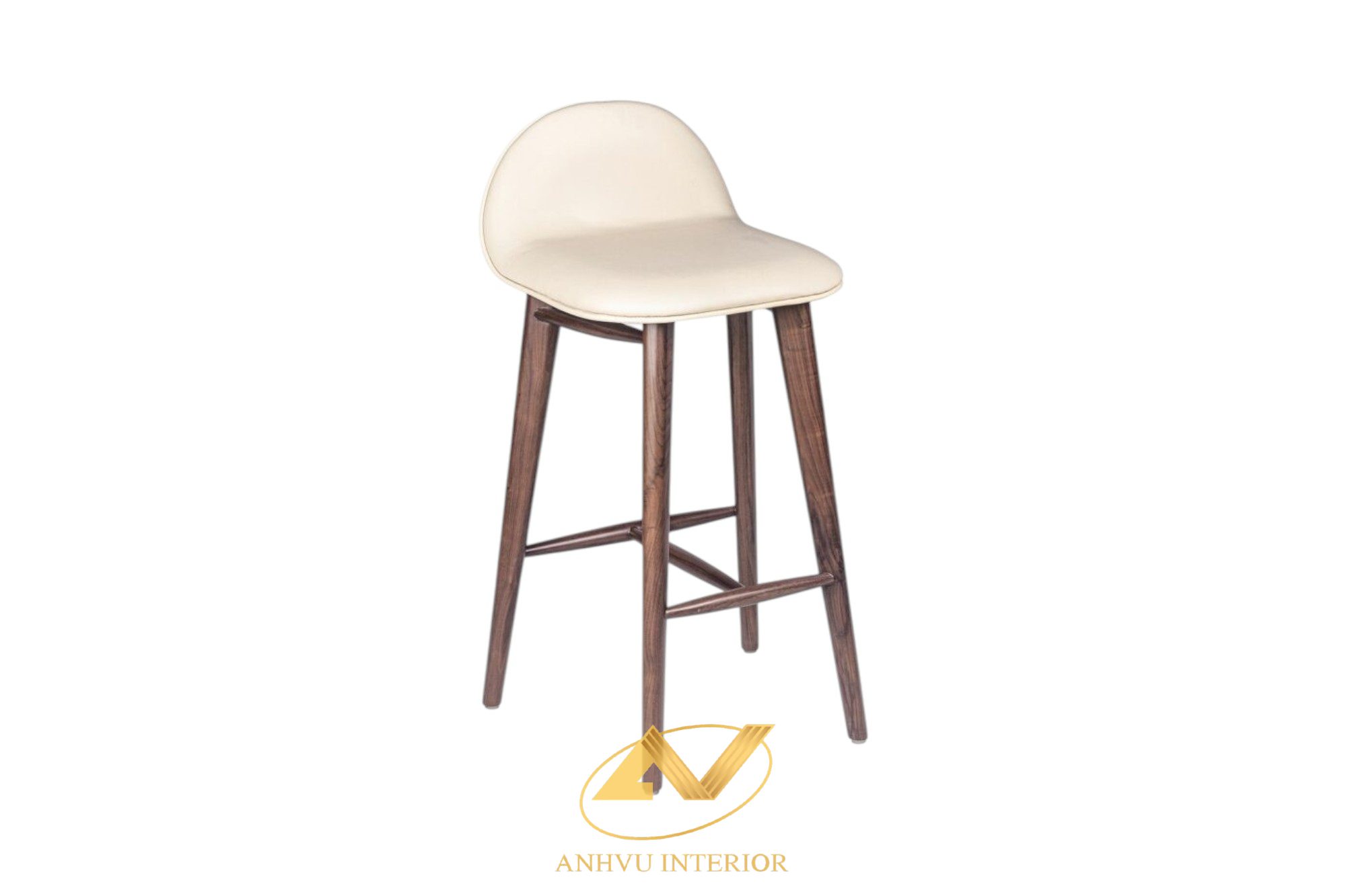 Ghế bar gỗ óc chó AVGB-071 Ghế quầy bar gỗ óc chó AVGB-071