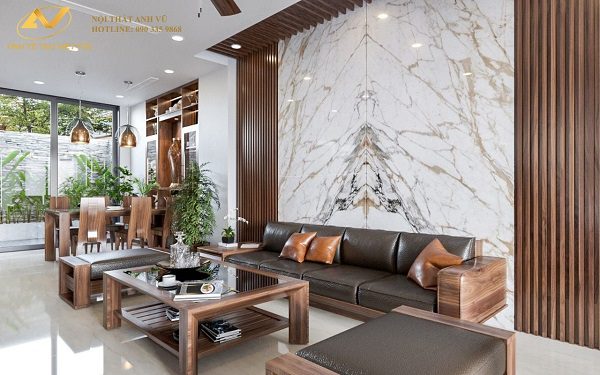Xu hướng bàn trà gỗ óc chó cho phòng khách sang trọng Xu hướng bàn trà gỗ óc chó cho phòng khách sang trọng