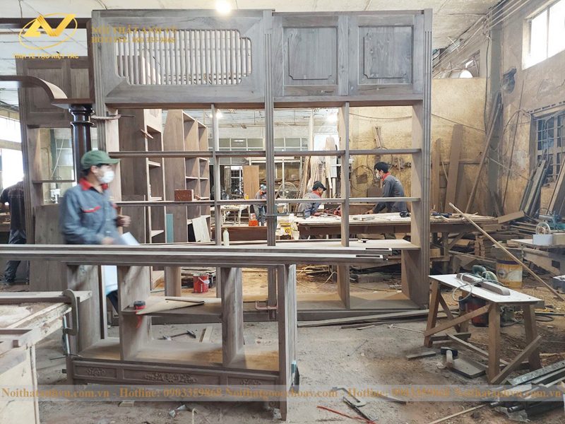 Xưởng sản xuất nội thất gỗ óc chó Anh Vũ - Nơi những “kiệt tác vượt thời gian” ra đời