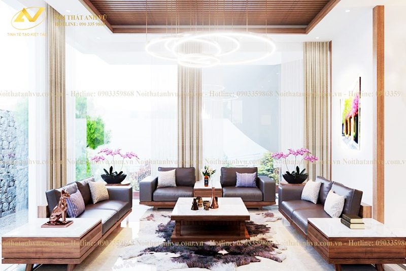 Đằng sau những "kiệt tác" nội thất gỗ óc chó Anh Vũ Nội thất gỗ óc chó cao cấp Anh Vũ