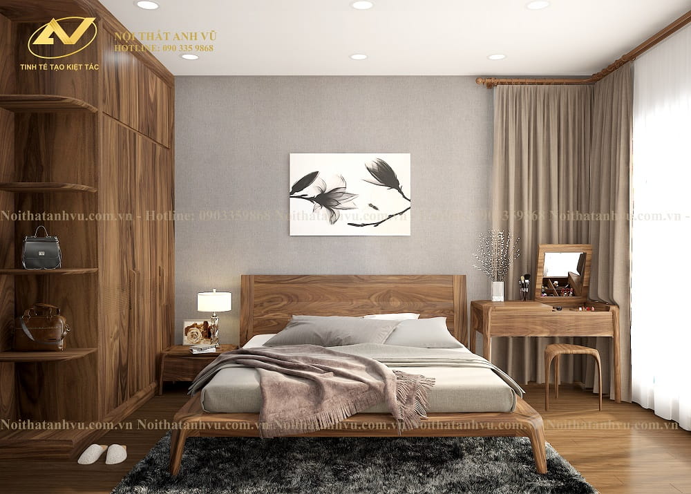 Nội thất gỗ óc chó chung cư - Đẳng cấp mãi theo thời gian Nội thất gỗ óc chó chung cư - Đẳng cấp mãi theo thời gian