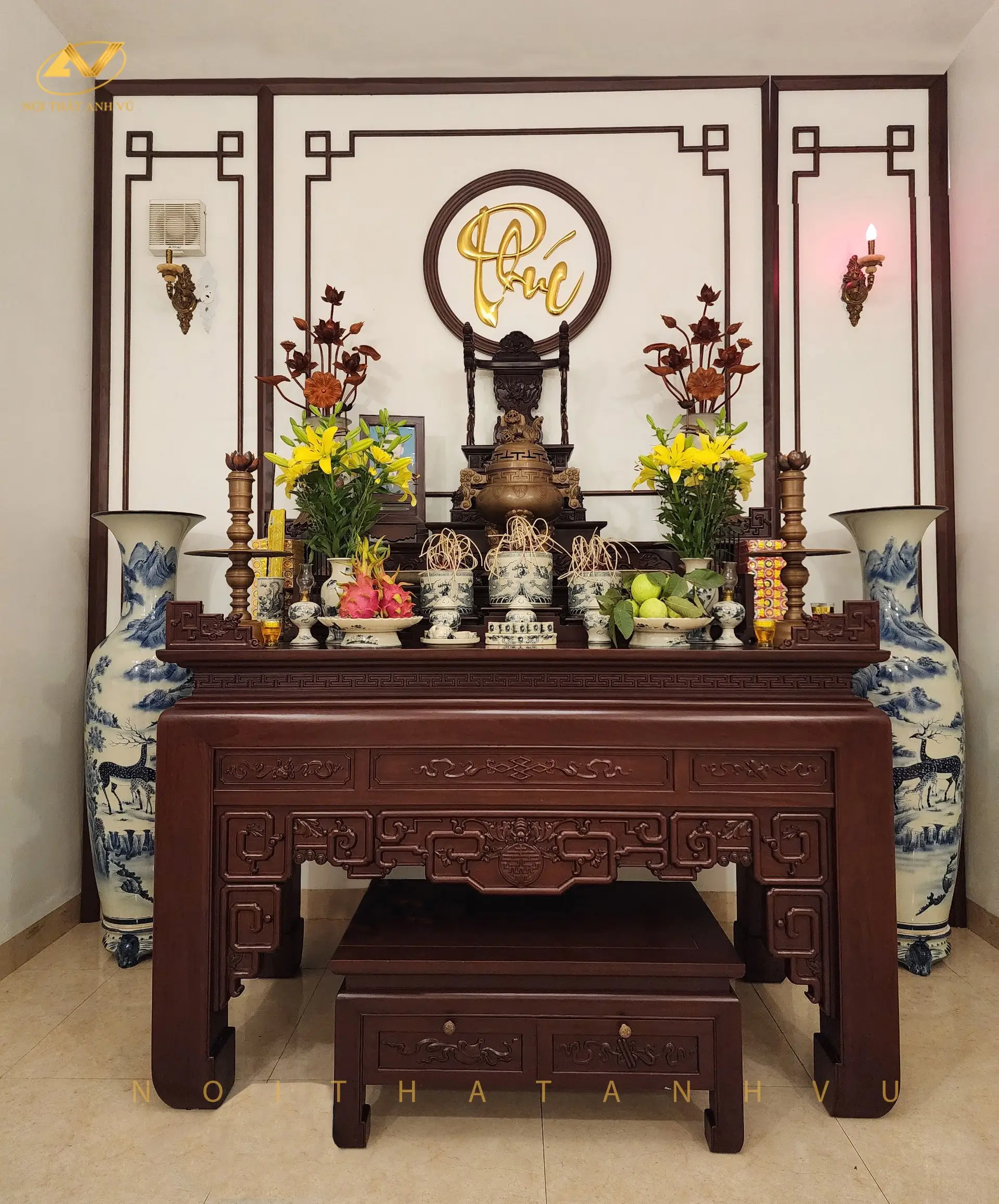 Phòng thờ đẹp AVPT-905 Phòng thờ đẹp AVPT-905