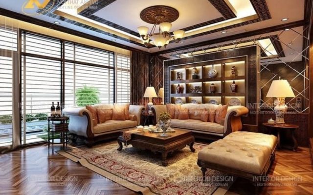 "Thổi hồn" cho không gian sống với nội thất gỗ óc chó tân cổ điển "Thổi hồn" cho không gian sống với nội thất gỗ óc chó tân cổ điển