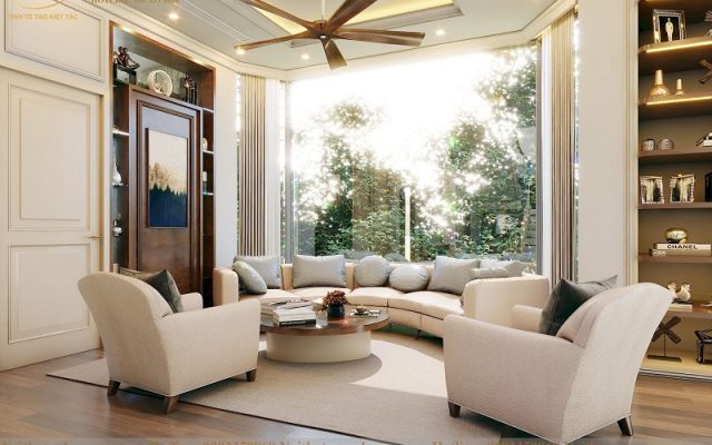 Nội thất biệt thự Vinhomes Riverside Hoa Sữa tân cổ điển nhẹ nhàng Biệt thự Vinhomes Riverside tân cổ điển nhẹ nhàng đầy sang trọng