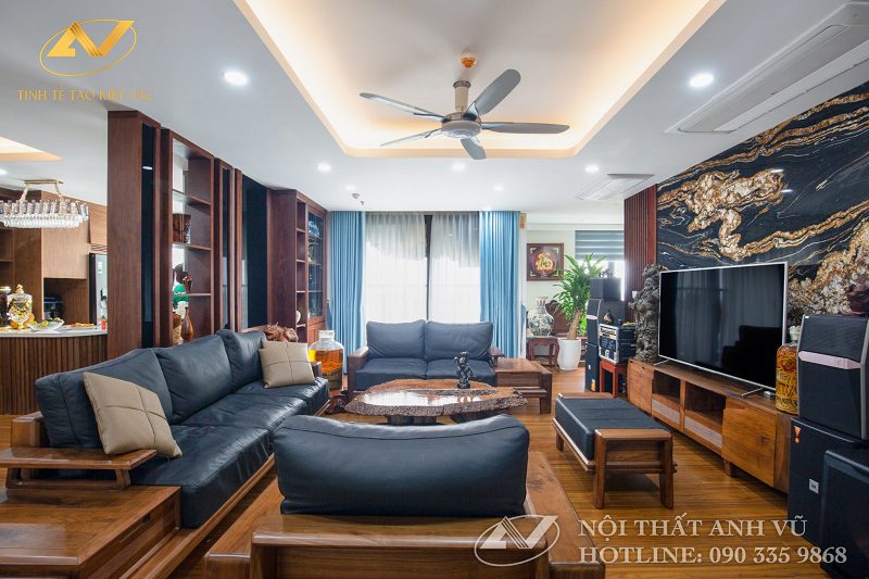 Thiết kế nội thất chung cư 2 phòng ngủ Dự án căn hộ chung cư An Quý Hưng Riverside phong cách hiện đại