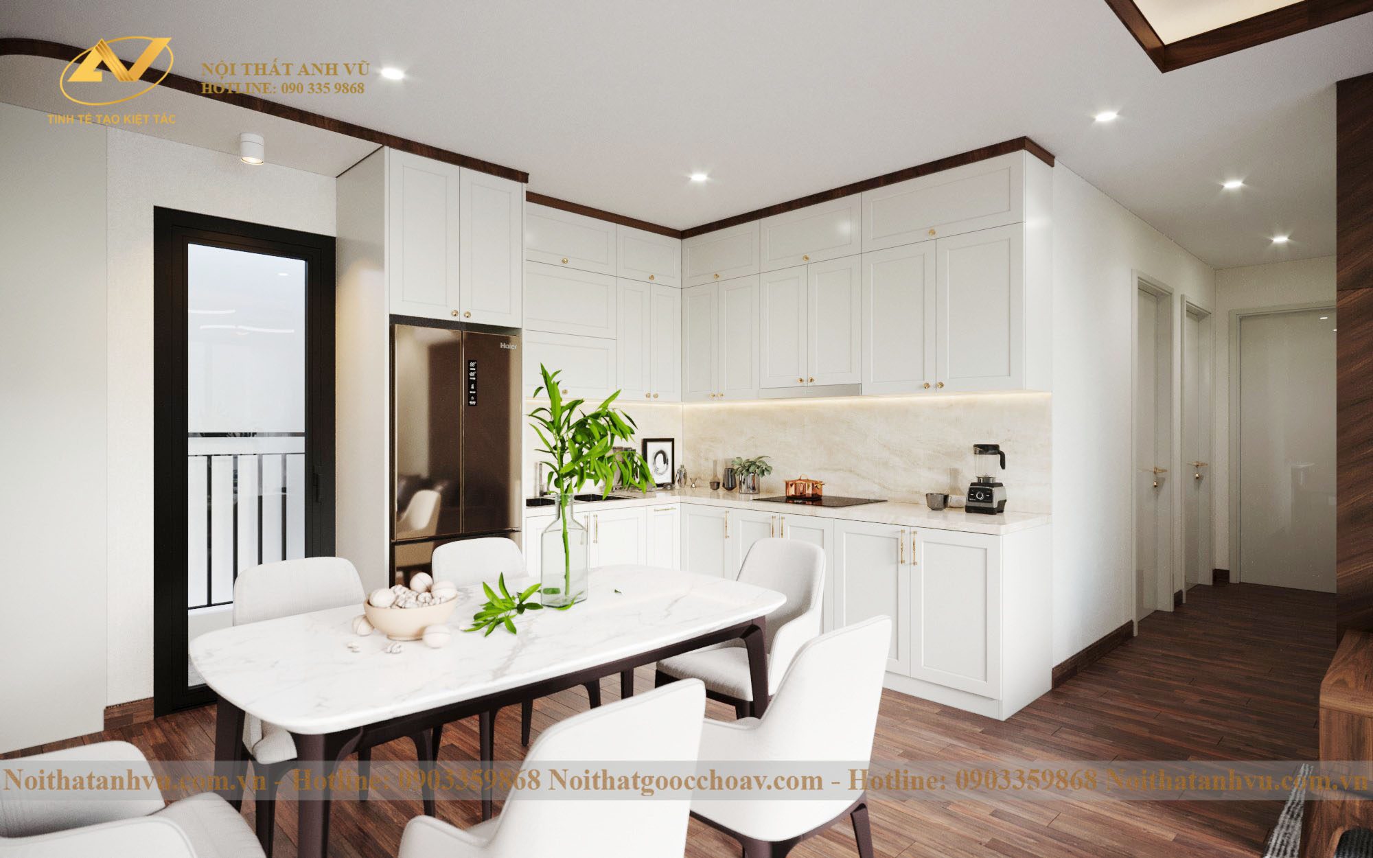 Thiết kế thi công nội thất căn hộ cao cấp D’capitale Trần Duy Hưng