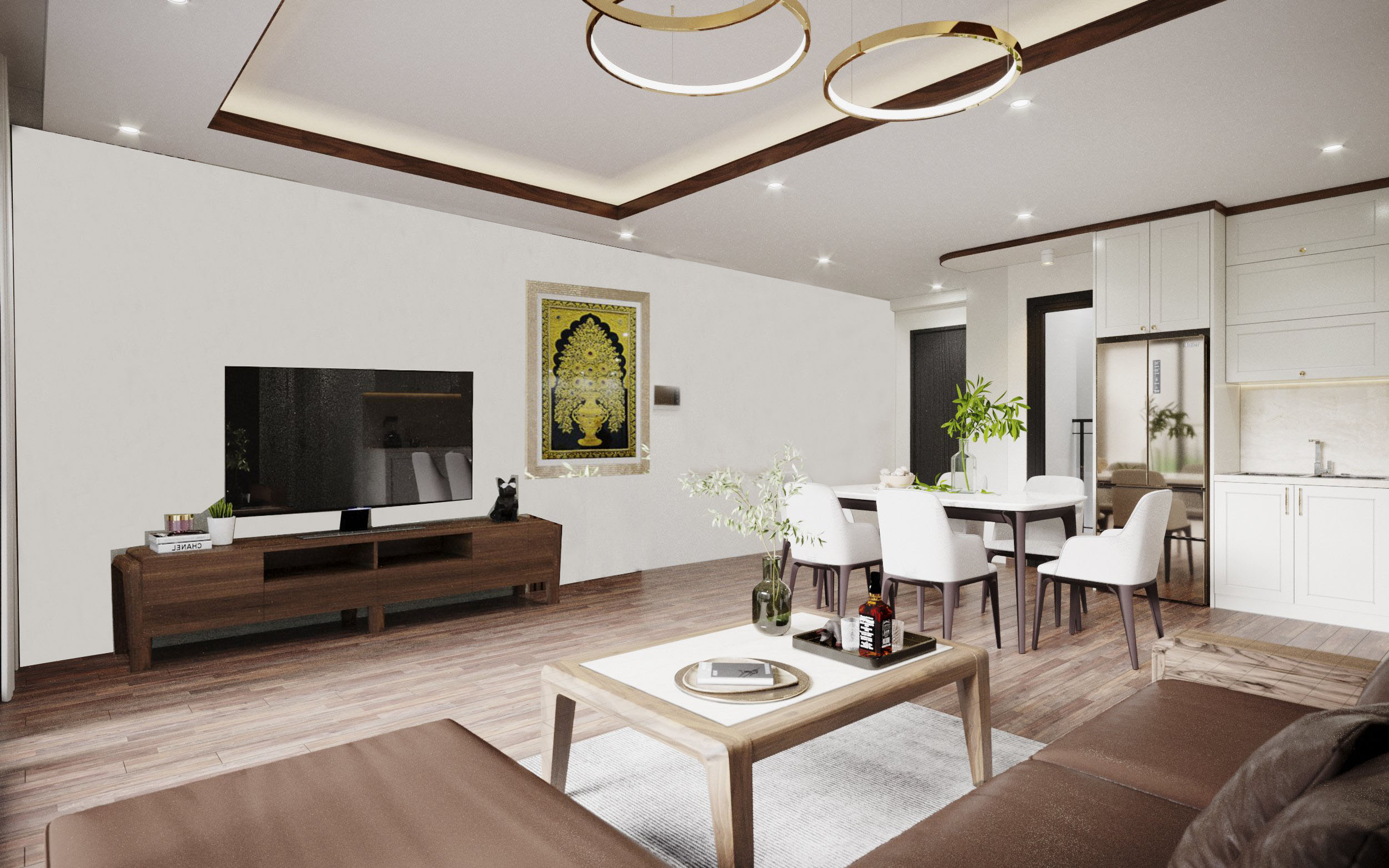 Thiết kế thi công nội thất căn hộ cao cấp D’capitale Trần Duy Hưng