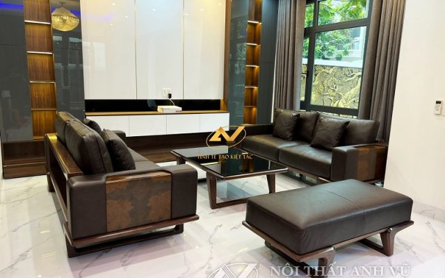 Biệt thự Vinhomes Star City - Công trình thi công nội thất gỗ óc chó ấn tượng Biệt thự Vinhomes Star City - Công trình thi công nội thất gỗ óc chó ấn tượng đáng để tham khảo