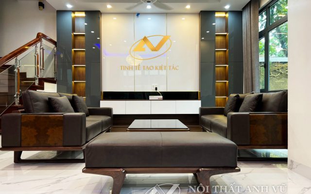 Thiết kế nội thất biệt thự gỗ óc chó - Đẳng cấp vượt thời gian Thiết kế nội thất biệt thự gỗ óc chó - Đẳng cấp vượt thời gian