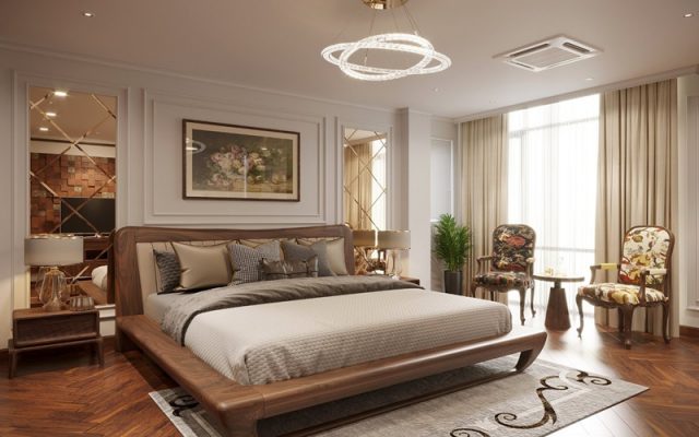 thiết kế thi công nội thất gỗ óc chó