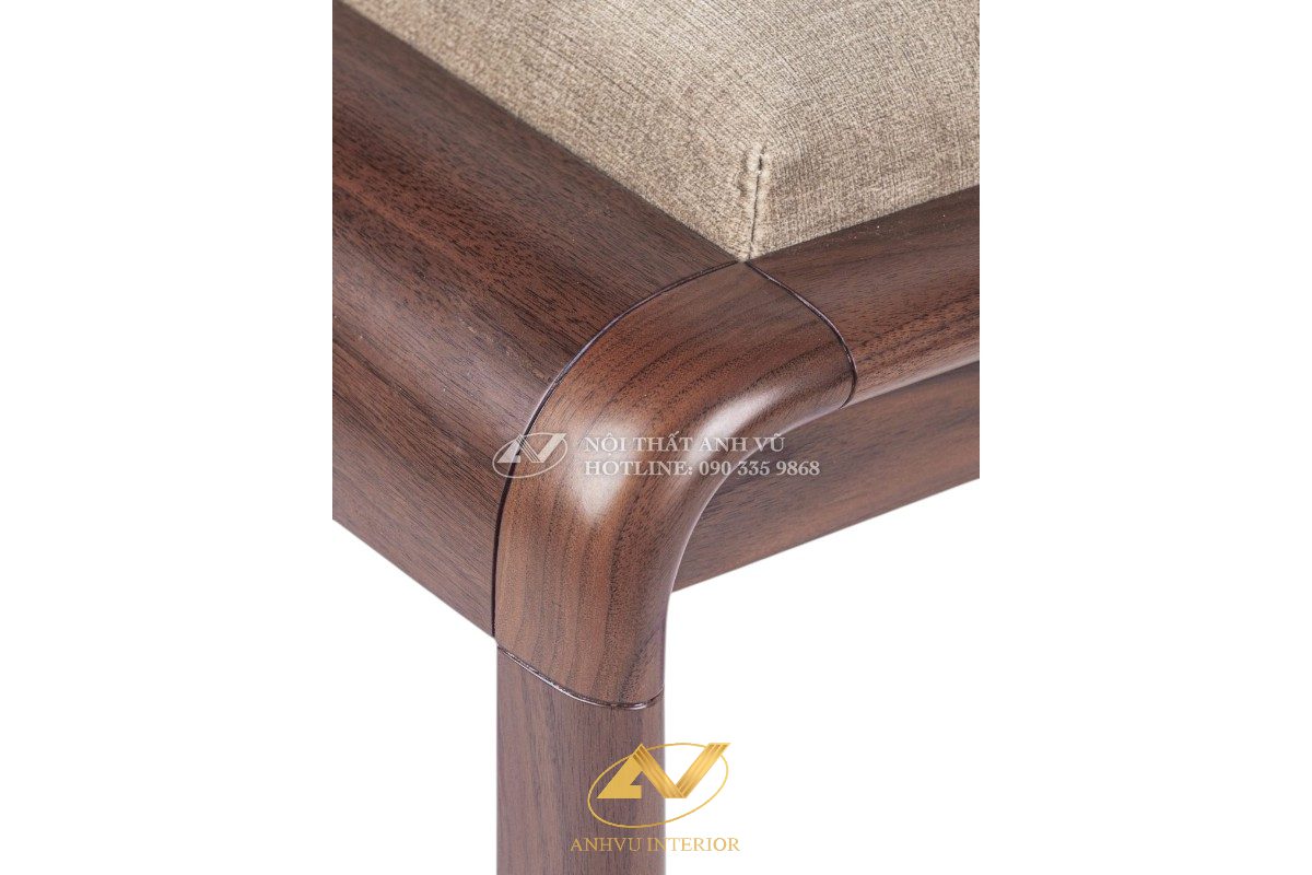 Đôn gỗ óc chó AVDON 042 chi tiết Đôn gỗ óc chó AVDON-042