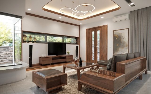 Nội thất Anh Vũ: Đơn vị thiết kế thi công nội thất cao cấp uy tín - chuyên gỗ óc chó tại quận Long Biên
