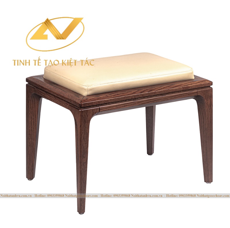 Đôn gỗ óc chó: Điểm nhấn cho không gian sống hiện đại