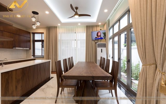 Bàn ghế ăn gỗ óc chó