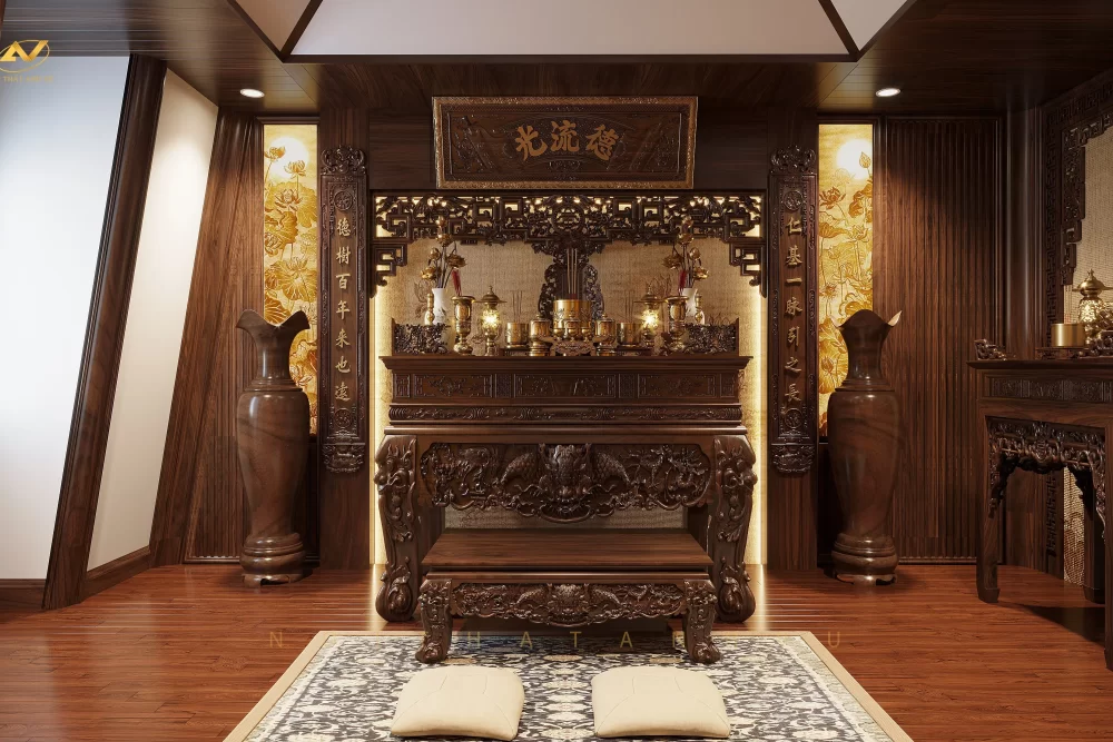 phòng thờ đẹp AVPT-901