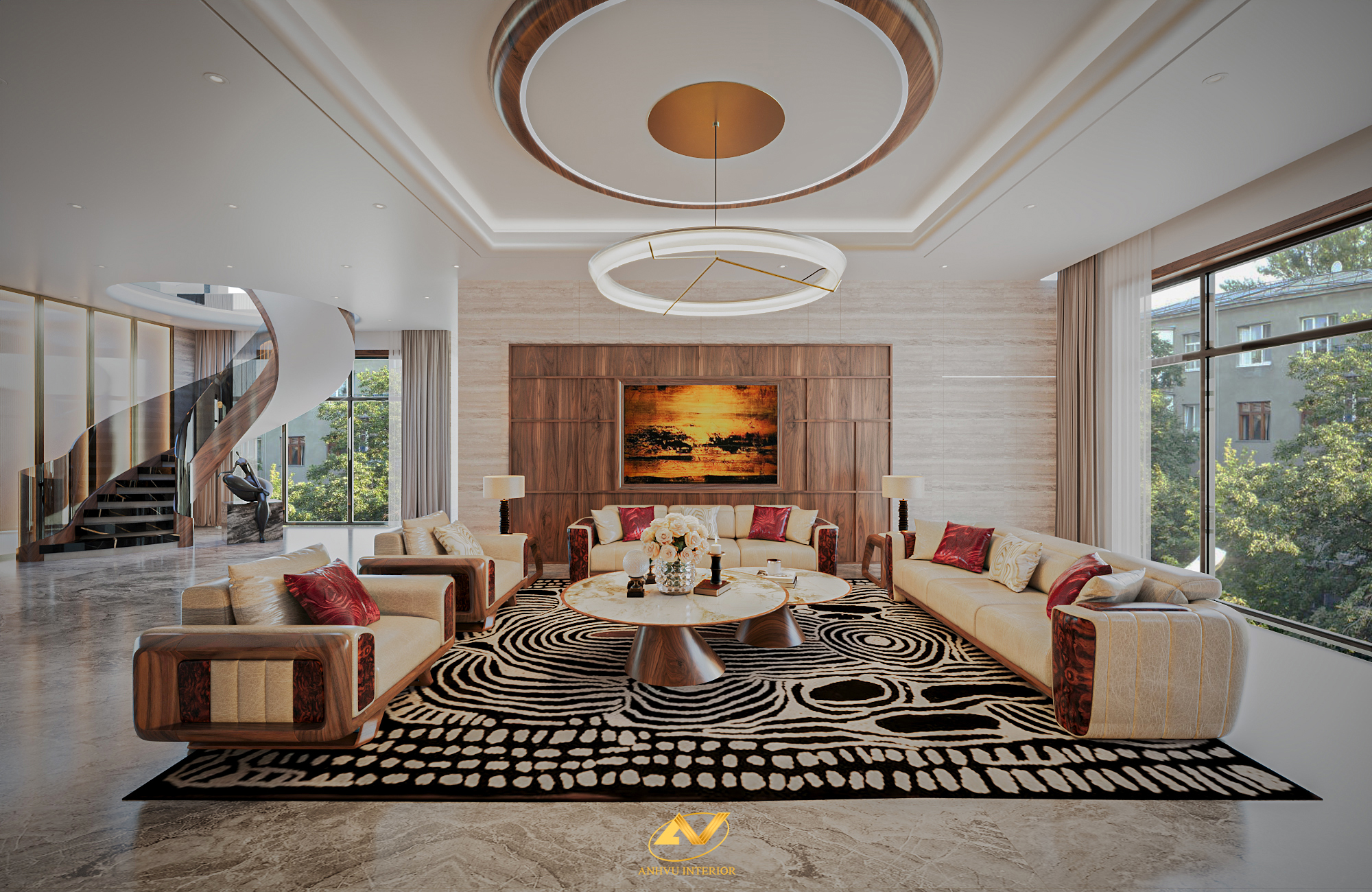 Thiết kế thi công nội thất chung cư cao cấp Đông Anh Thiết kế nội thất luxury sang trọng