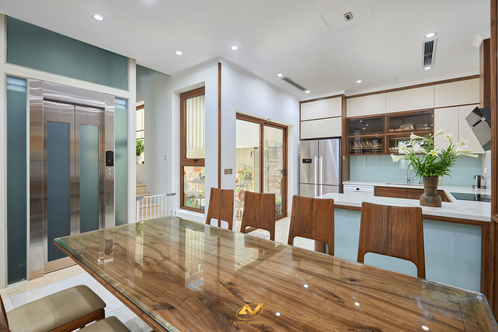 Bàn ăn gỗ óc chó 10 ghế Đông Anh- Đẳng cấp và Uy tín