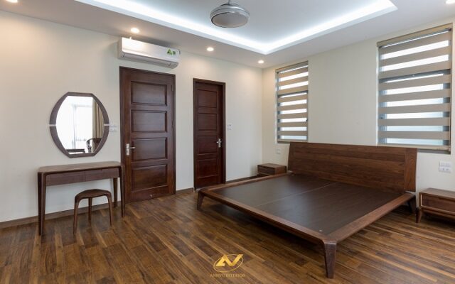 Một số mẫu giường ngủ gỗ óc chó Đông Anh hiện nay Giường ngủ gỗ óc chó Đông Anh