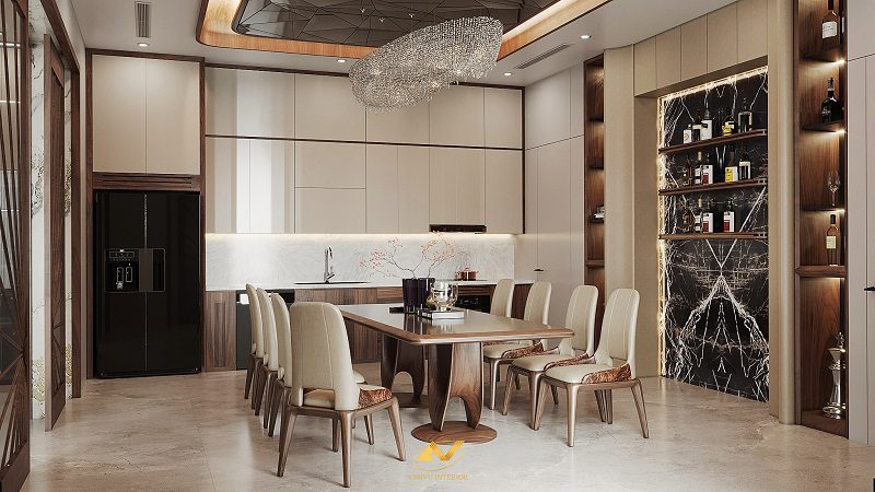 Thi công nội thất phòng ăn theo thiết kế