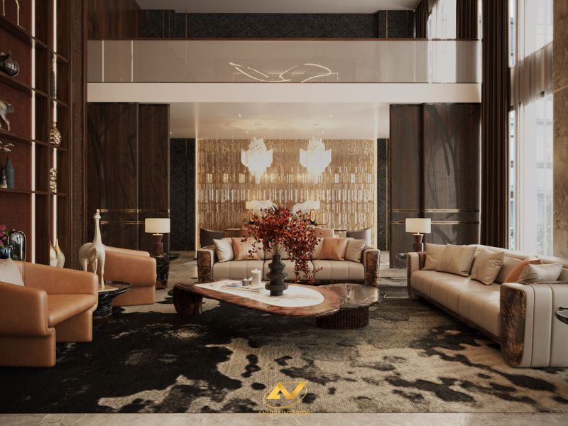 Thiết kế nội thất biệt thự sang trọng và hiện đại Điểm nổi bật của gỗ óc chó trong thiết kế nội thất biệt thự