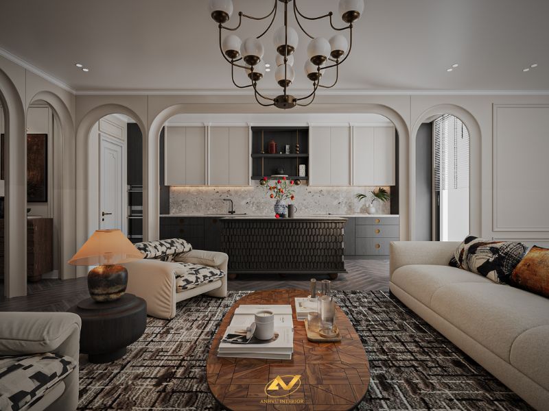 Thiết kế nội thất biệt thự sang trọng và hiện đại Nội thất Anh Vũ - Chuyên cung cấp dịch vụ cải tạo xây dựng biệt thự Đông Anh