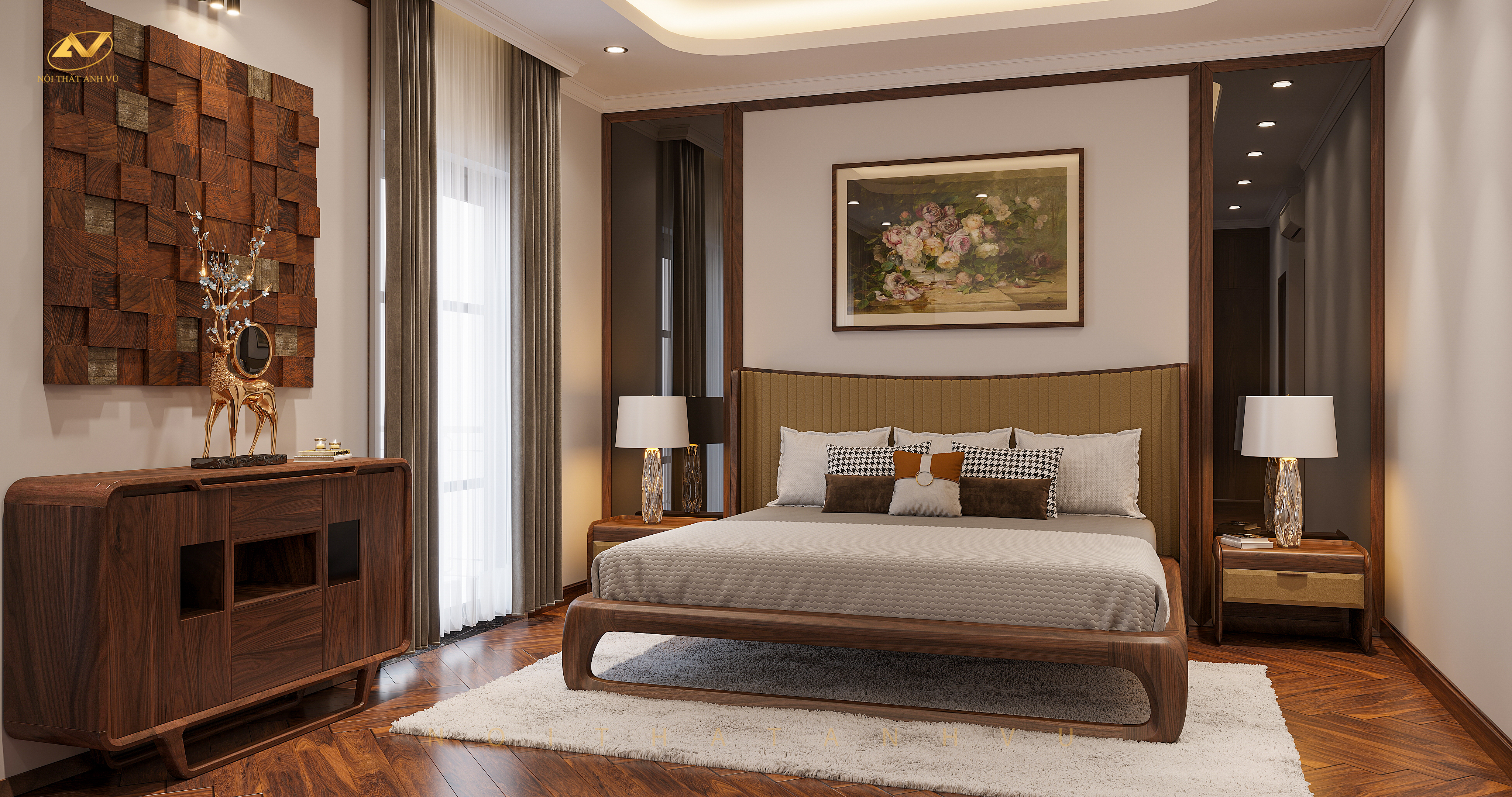 Top 5 biệt thự gỗ óc chó triệu đô do Nội thất Anh Vũ thiết kế, thi công nội thất Top 5 biệt thự gỗ óc chó triệu đô do Nội thất Anh Vũ thiết kế, thi công nội thất