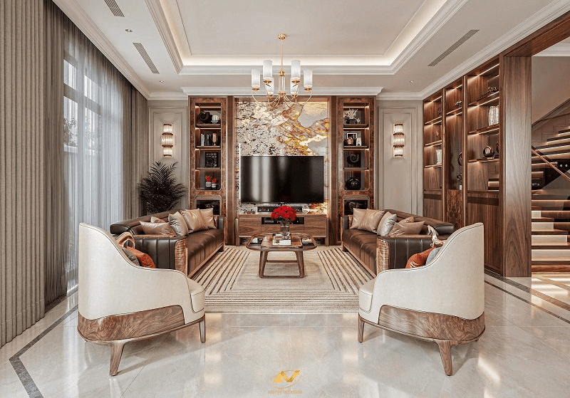 Thi công cải tạo phòng khách