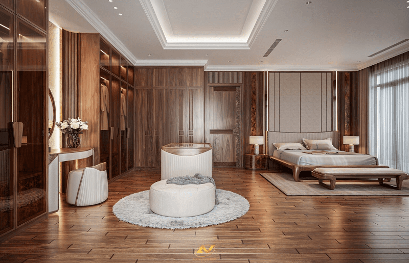Combo nội thất phòng ngủ gỗ tự nhiên