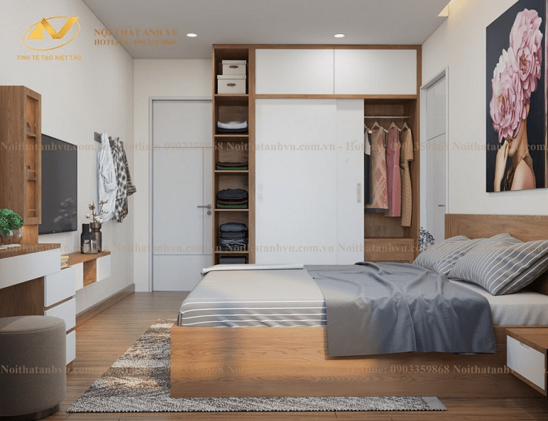 Phòng ngủ Master là gì? Các mẫu thiết kế phòng ngủ Master đẹp Thiết kế tủ quần áo phòng ngủ gỗ công nghiệp