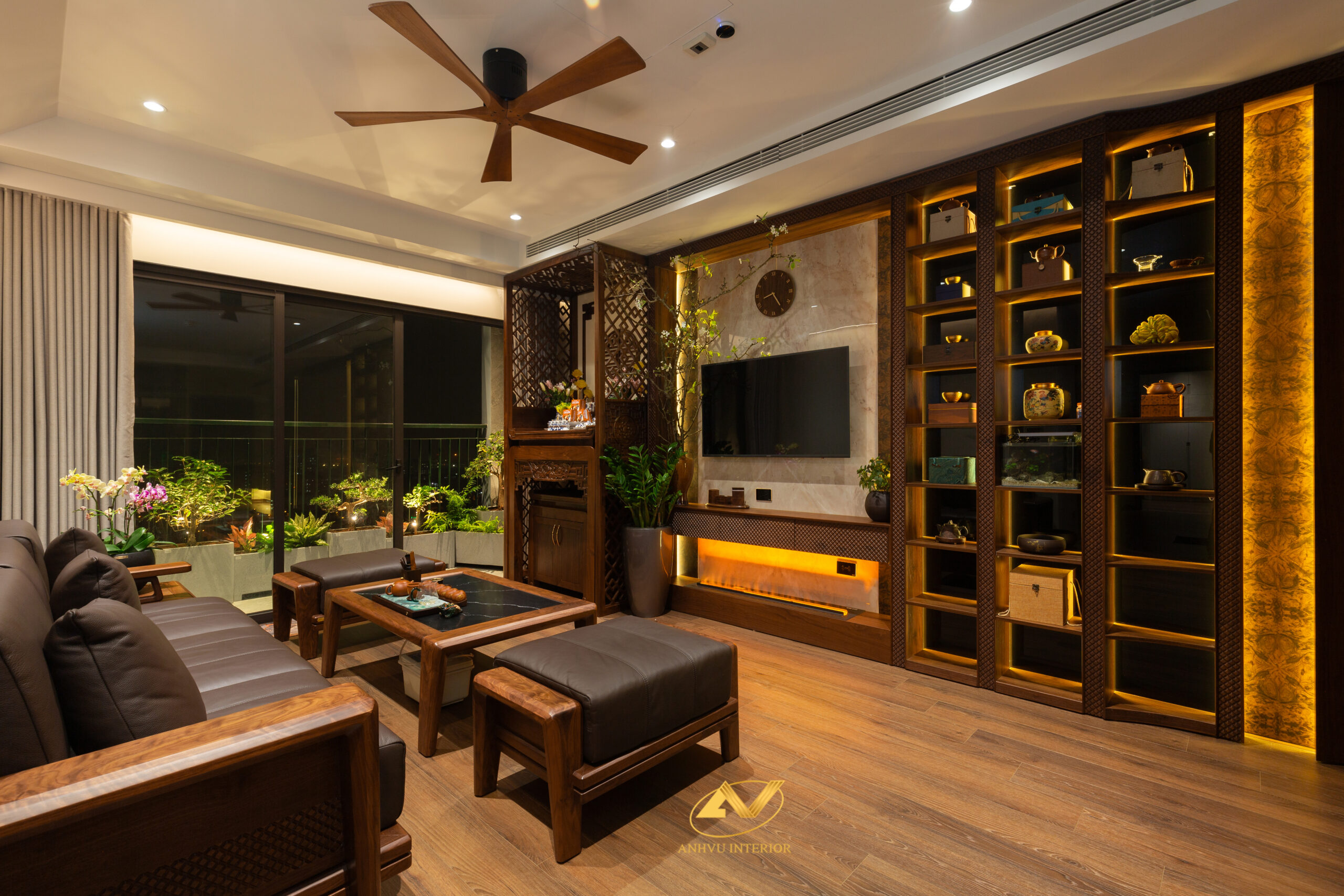 Sofa gỗ óc chó hiện đại: Lựa chọn hoàn hảo cho không gian phòng khách Báo giá thi công nội thất chung cư trọn gói Hà Nội
