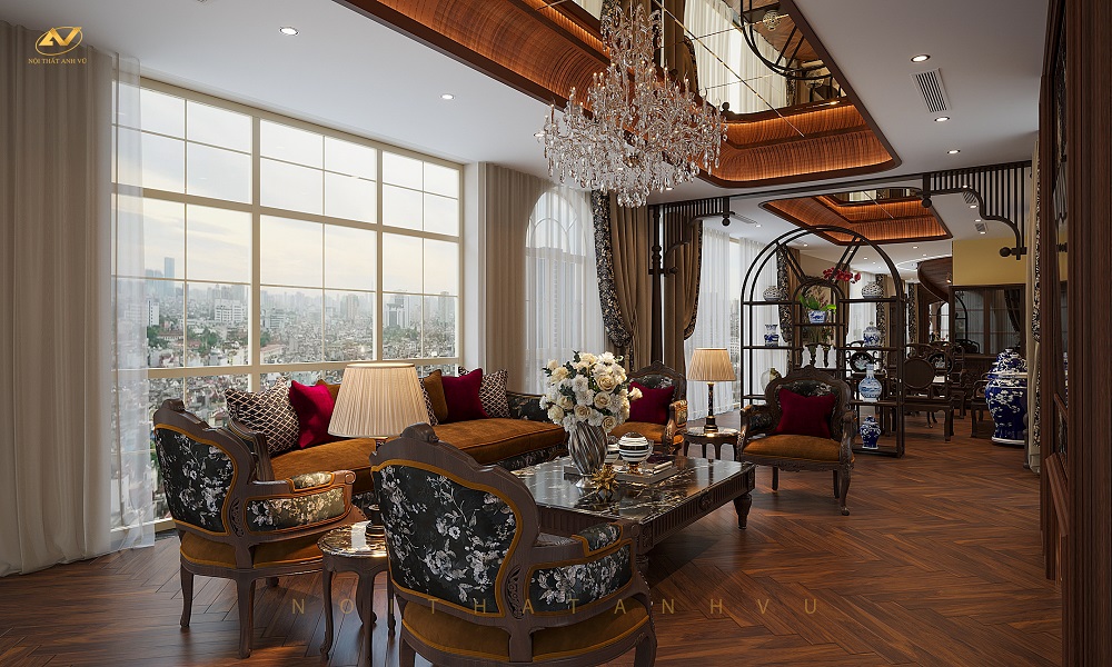 Tổng thầu thiết kế, thi công nội thất Gỗ óc chó biệt thự tại Hà Nội Quy trình cải tạo xây dựng nhà phố