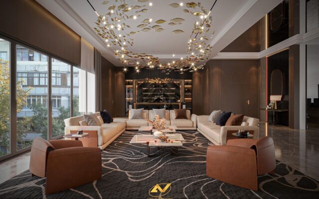 Thiết kế nội thất biệt thự Luxury