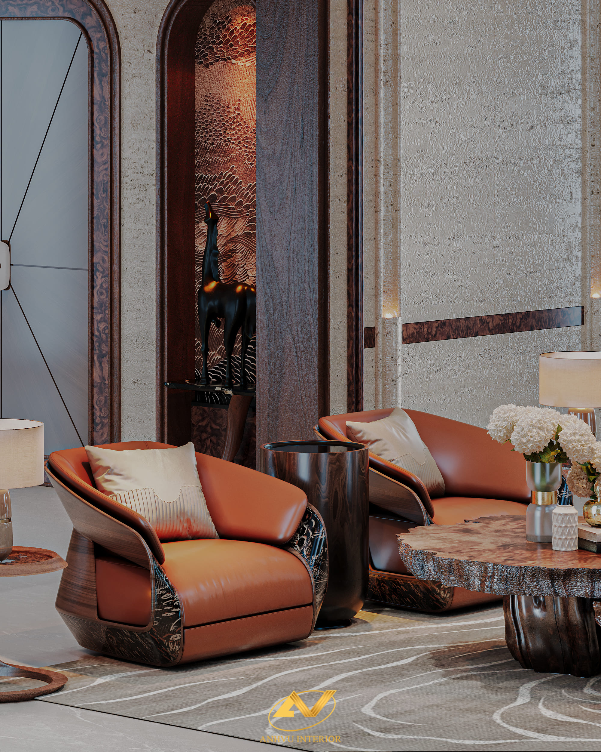 Bật mí cách chọn sofa da theo các chất da chuẩn nhất Sofa bành gỗ óc chó biệt thự